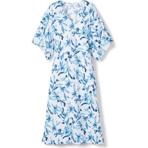 Petite Plume Peruvian Pima Cotton Sounds of Santorini Caftan Size Small NWOT